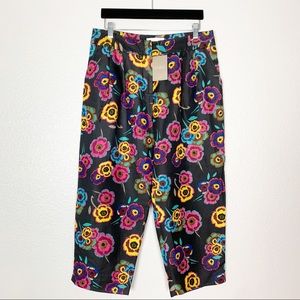 Anthropologie Coreylynncalter | Floral Silk pants